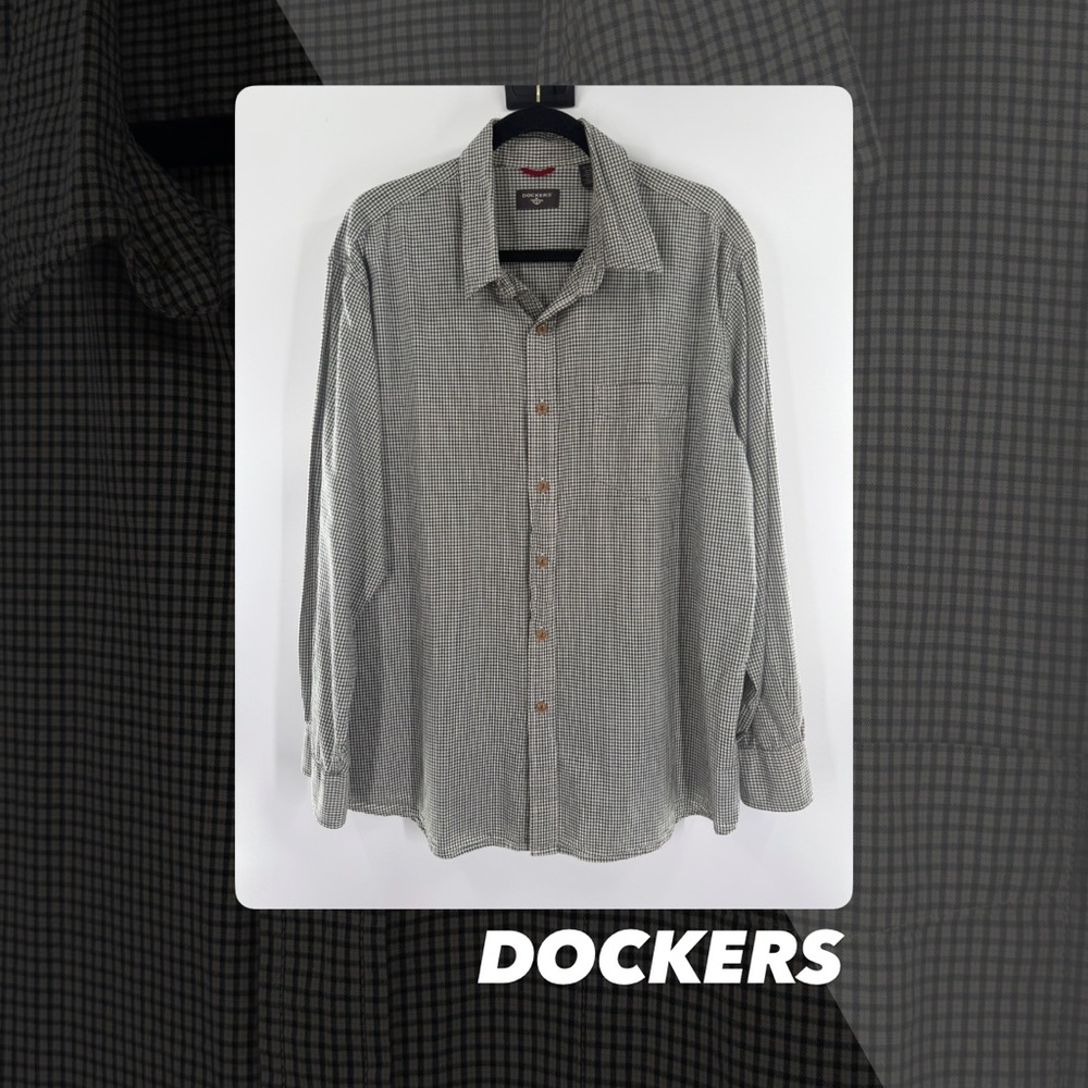 EUC Dockers Checked Button Down Shirt